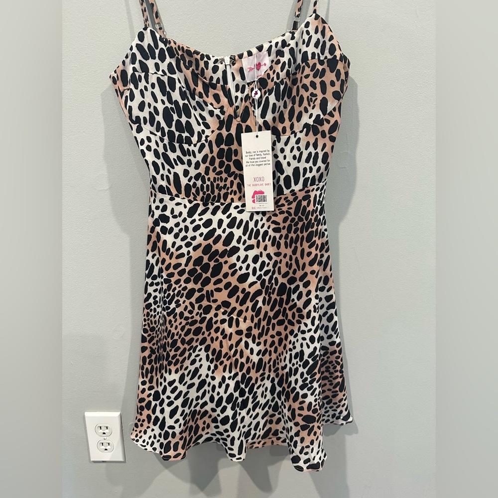 Leopard cocktail dress
